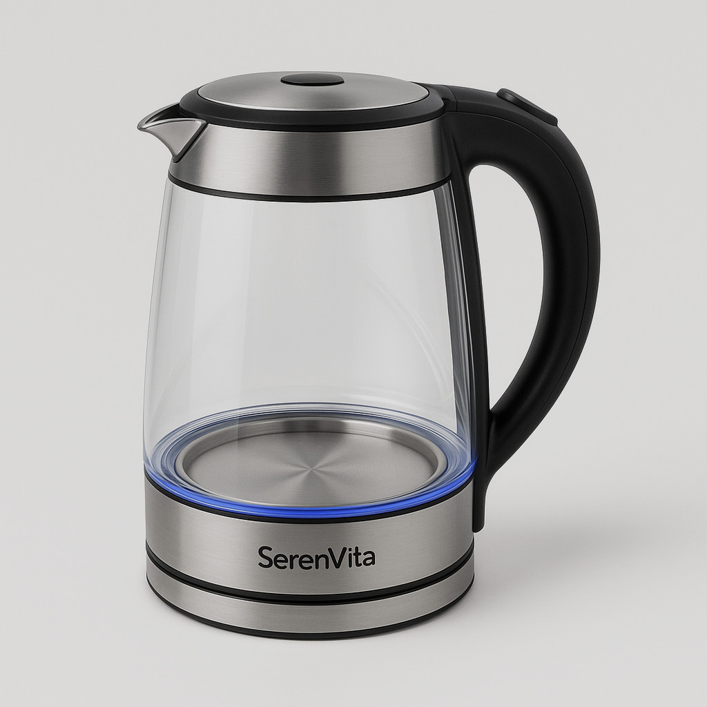 SerenVita – Hervidor Inteligente de Vidrio y Acero Inoxidable